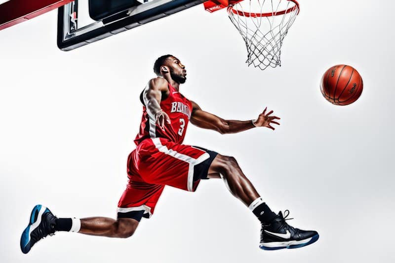 Las 10 Lecciones de Michael Jordan para Emprendedores Exitosos 1 - 27 "Michael Jordan realizando una espectacular volcada durante un partido de baloncesto con los Chicago Bulls.